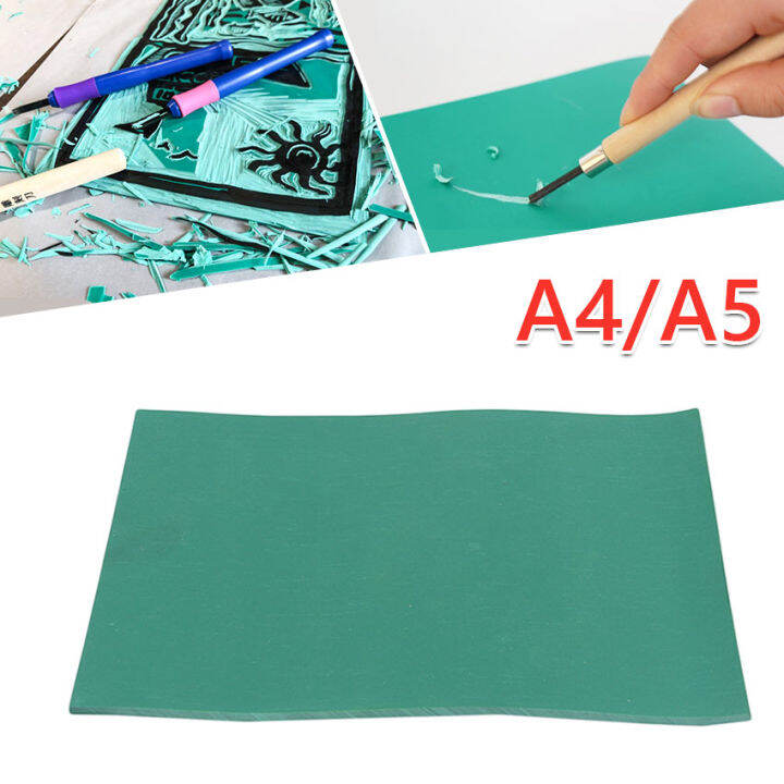 A4/A5 rubber carving block for Printing Engraving Sealer Stamp DIY