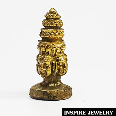 Inspire Jewelry บูชาพระพรหมทรงช้างเอราวัณ ขนาด 2x3.5cm. หล่อจากทองเหลืองพระพรหม หรือ ท้าวมหาพรหม พระพรหมคือผู้สร้างโลกและสรรพชีวิตทั้งหลาย ผู้บูชาพระพรหมจะได้รับพรด้านความสำเร็จ ขอพรใดก็สมปรารถนาทุกประการ