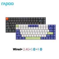 Rapoo V700-8A เกมกลไก Tri-Mode 84สำหรับ Android/IOS/MacOS/Windows