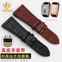 Leather strap Suitable for Franck Muller FM6000H Roman scale strap 20 22 26 30MM male accessories