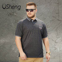 VSHENG โปโลเสื้อยืดขนาดใหญ่ผู้ชาย M ถึง 5XL lapel ขนาดบวกนุ่มธุรกิจท็อปส์