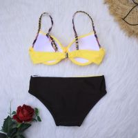 Bikini y Swimwear Women Push Up Bikini Set Summer Beach Bathing Suit Female zilian Swimsuit Yellow Pink Blue