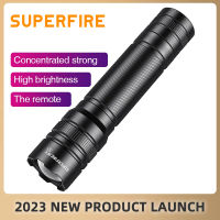 2023 SuperFire S3มินิ EDC ไฟฉาย LED 18650ไฟฉาย Z Oomable อลูมิเนียม L Anterna แบบพกพาสำหรับตั้งแคมป์กลางแจ้งเดินป่า