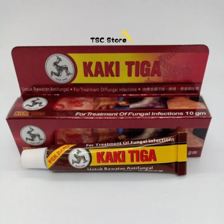 Ready Stock Ubat Kurap Krim Cap Kaki Tiga 10g Untuk Rawatan Antifungal Lazada