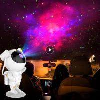 Astronaut Galaxy Starry Sky Projector Night Light Atmosphere Table Lamp Romantic Creative Background Wall Lamp Night Lights Gift