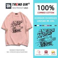 TrendSir ?New? เสื้อยืดเกาหลี มีของพร้อมส่ง สกรีนลายการ์ตูน มี7สี M-3XL