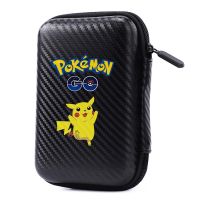 New Pokemon Cards Holder 50 Capacity Zipper Album Hard Case Storage Bag Pouch Waterproof GX Pikachu Collection Card Pack Box Toy