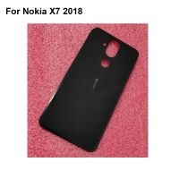 สำหรับ Nokia X 7 2018 TA-1119 TA-1131ด้านหลังฝาหลังปิดโทรศัพท์ปลอกหุ้มช่องหลังเคสกระจกหลังซ่อมแซมชิ้นส่วนสำหรับ Nokia X 7 2018ชิ้นส่วนอะไหล่ LHG3764