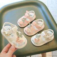 Summer Baby Girl Sandals Newborn Baby Toddler Shoes Sandals 2022 New PU Cute Butterfly First Walker Toddler Shoes 0-2 Years