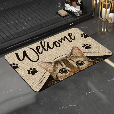 Absorbent Rugs Front Universal Indoor Cats Floor Entryway Carpet Bath For Four Mat Doormat Non-Slip