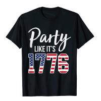 Party Like It Is 1776 4Th Of July Tshirt Men Men T Shirt Print T Shirt Cotton Printed On