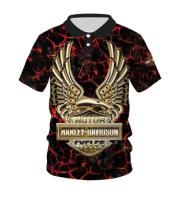 Harley-Davidson Polo 3D POLO shirt Harlay-Davidson Motorcycle Cycles xzx180305 Polo POLO shirt Fremium - Razkacollection  071