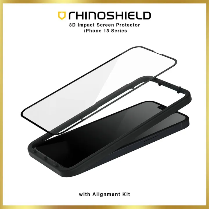 RhinoShield 3D Impact Screen Protector with Alignment Kit for iPhone 13  