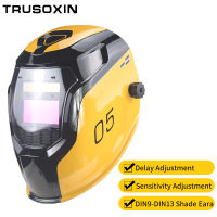 Smart solar lithium battery automatically darkens TIG MIG MMA MAG welding helmetwelder helmet and PC protection sheet