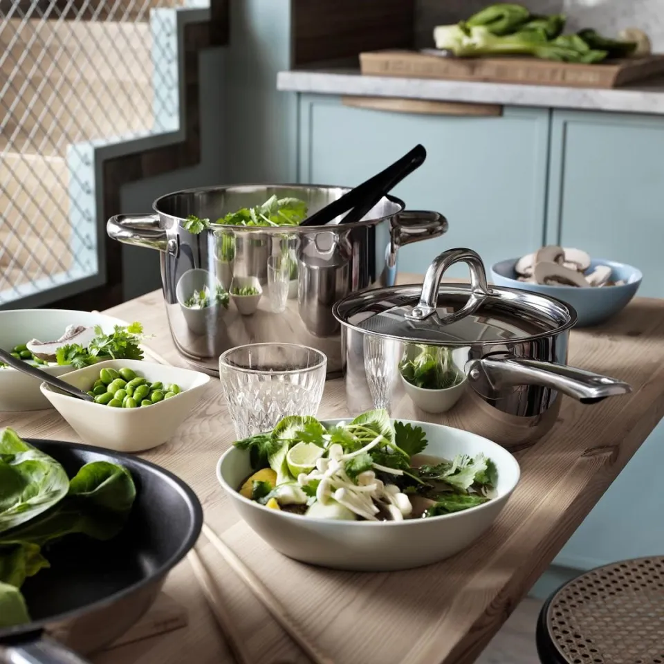 IKEA 365+ 9-piece cookware set, stainless steel - IKEA