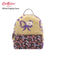 Cath Kidston Borg Backpack w Recycled Rose Pockets Large Bow and Pin Camel กระเป๋า กระเป๋าสะพาย กระเป๋าสะพายหลัง กระเป๋าแคทคิดสตัน