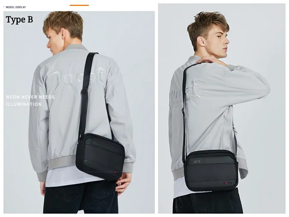 Crossbody Bag Plain Colour Men Sling Bag Man Shoulder Bags Beg Silang Laki  Beg Sandang Lelaki Beg Bahu 斜挎包男 单肩包男 2036