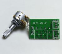 1pc Japan ALPS RK16 Volume LOG Stereo Potentiometer 2-gang Dual 50K/100K Knurled Shaft + PCB