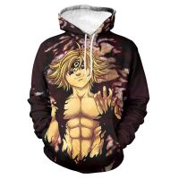 Sudadera con capucha de The Seven Deadly Sins para hombre y mujer, ropa de calle con estampado Nanatsu no Taizai, de Anime, de talla grande, informal