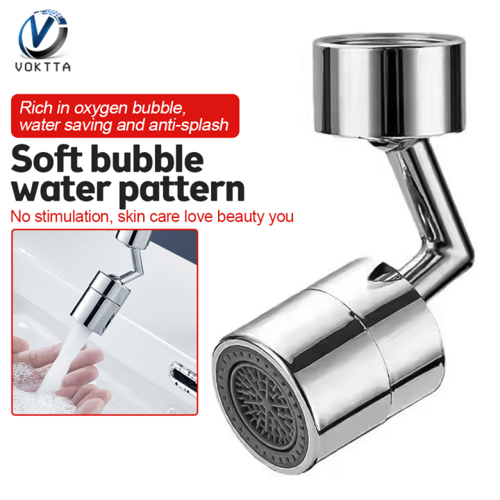 Voktta 720 Degree Swivel Sink Faucet Aerator Big Angle Spray Aerator Kitchen Faucet Aerator For 