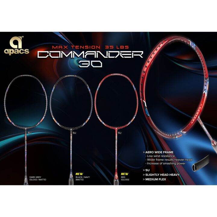APACS COMMANDER 30 BADMINTON RACKET Lazada