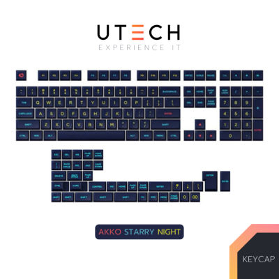 คีย์แคป Akko OSA Profile keycaps set - Starry Night 185 ปุ่ม PBT Keycaps Set by UTECH
