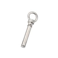 1Pcs 304 Stainless Steel M12 Lifting Eyebolt With Expansion Bolts Screw Round Ring Hook Nut Washer For Hanging Heavy Object