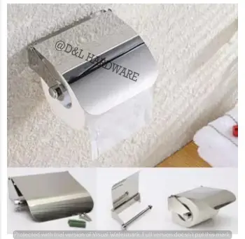 304 Stainless Steel Kitchen Paper Towel Holder Toilet Paper Holder Wall  Mount Adhesive Paper Roll Holder for Bar Hotel Bathroom Kitchen