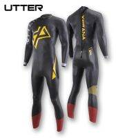 UTTER Xprana 5/3Mm Triathlon ชุดเล่นเซิร์ฟ Fullsleeve Smoothskin Yamamoto Neoprene สำหรับว่ายน้ำในน้ำแบบเปิดไอรอนแมน