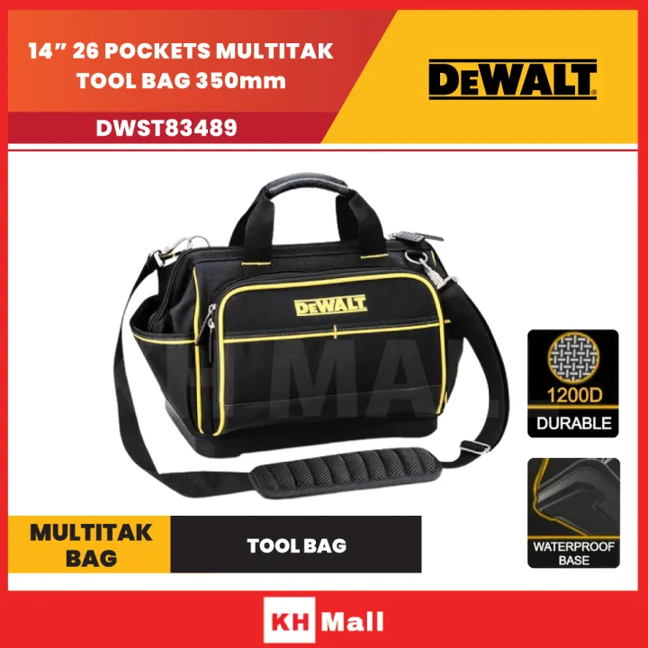 DEWALT 14in 26 Pocket Multitak Bag / Tool Bag / Hand Tool Bag / multi