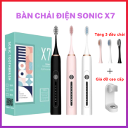 Bàn chải điện Sonic X7 - Công nghệ Châu Âu , 6 chế độ rung