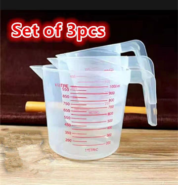 Plastic Measuring Cup Jug Pour Spout Surface Container250/500/1000ml  KitchenTool