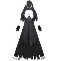 Nun Halloween Costume Scary Halloween Nun Costumes Party Suit Halloween Costumes For Nun Party Festival Dress Up Role Play Cosplay Stage Costumes Masquerade Church Events consistent
