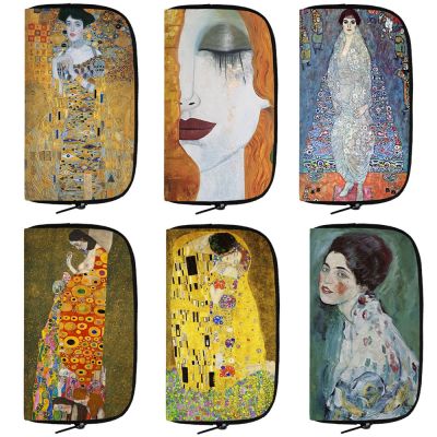 Lukisan Minyak Terkenal Dompet By Gustav Klimt Der Kuss Kiss Tear Dompet Wanita Kartu Kredit ID Tempat Ponsel Uang Koin Tas Hadiah