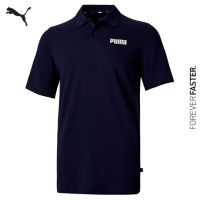 PUMA BASICS - เสื้อเชิ้ตโปโลผู้ชาย Essentials Pique Mens Polo Shirt สีฟ้า - APP - 84722605