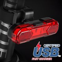 ❀✹ Bicycle Taillight Waterproof Riding Rear Light USB Chargeable Mountain Bike Cycling Light Tail-lamp LED Bicycle Warning Light