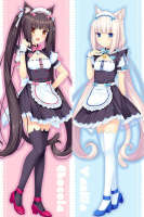 Yingke เกม Nekopara Chocola Vanilla หมอนกอดเคสเซ็กซี่ปลอกหมอนอนิเมะโยน Dakimakura ครอบคลุม