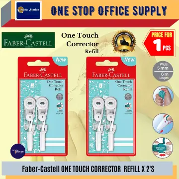 Faber-Castell Glide Refillable Correction Tape Set (Body & Refill