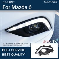 Car Lights For Mazda 6 2013-2016 Mazda6 Atenza DRL Fog Lamp Cover GJ2FP XD GJ2AP LED Daytime Lights LED Running Light