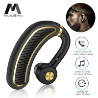 MicroBang ธุรกิจหูฟังบลูทูธ K21 การตัดเสียงรบกวนการควบคุมด้วยเสียงแฮนด์ฟรีหูฟังไร้สายหูฟังไร้สายสำนักงานเพลง หูฟังบลูทูธไร้สาย หูฟังบลูทูธ ใช้ได้กับโทรศัพท์ทุกรุ่น Wireless Earphone Bluetooth 4.2
