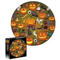 1000PCS DIY Craft Halloween Puzzle Fidget Jigsaw Halloween Home Decoration Pegged Puzzle Parent-Child Interactive Toy