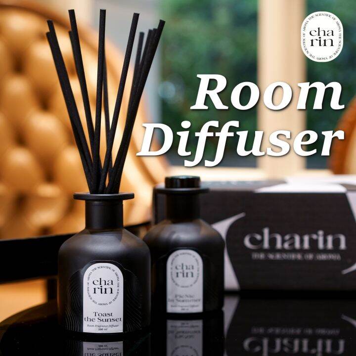 charin-ก้านไม้หอมปรับอากาศ-room-fragrance-diffuser-100-ml-สร้างบรรยากาศชวนผ่อนคลาย-จากน้ำหอมบริสุทธิ์-นำเข้าจากยุโรป