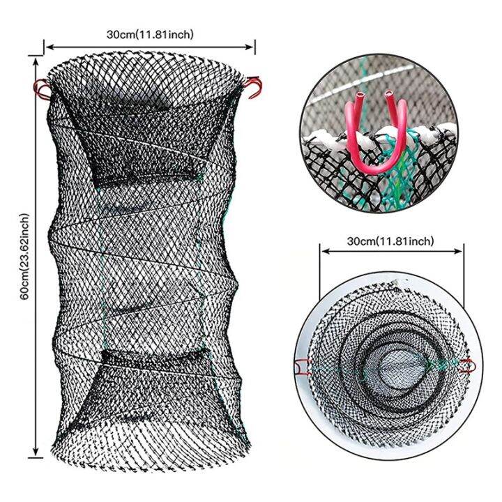 fishing-bait-trap-bait-crawfish-traps-spring-cage-portable-folded-cast-net-fishing-traps-net-fishing-accessories