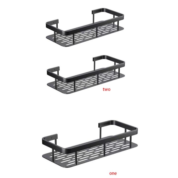 1pcs Bathroom Shelves No-drill Wall Mount Corner Shelf Shower Storage Rack  Holder Toilet Makeup Organizer For Shampoo