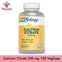 Solaray, Calcium Citrate, 250 mg, 120 VegCaps