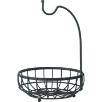 Kitchen Basket Fruit and Vegetable Basket Banana Hanger Basket Drain Rack Holder Snack Tray Table Storage Stand