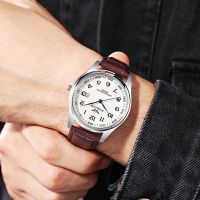 ⌚นาฬิกาควอตซ์ลำลองนาฬิกาข้อมือแฟชั่นสำหรับผู้ชาย Montre De Luxe Homme สินค้าขายดีมากดรอปชิปนาฬิกา