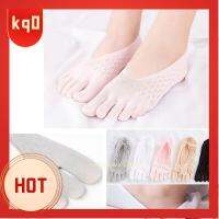 KQ0 2Pair ผ้าคอตตอน ล่องหนแบบล่องหน บางและบาง ถุงเท้าสุขภาพ projoint antibunions ถุงเท้าแยกนิ้วผู้หญิง ถุงเท้าห้านิ้ว ตาข่ายแบบตาข่าย