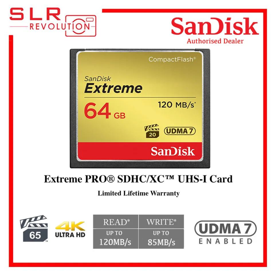 Sandisk extreme 64gb hot sale compactflash memory card