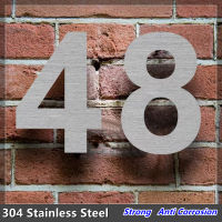 Large 1520cm 304 Stainless Steel House Number Silver Address Sign #0-9 House Number Outdoor Numbers Home Numeros